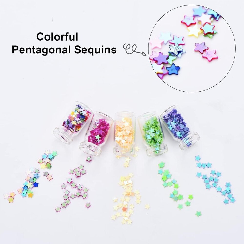 Pixie Necklaces Confetti Dust Bottles Mini Glass Bottle Necklace Wish Glass Jar - Picture 4 of 7